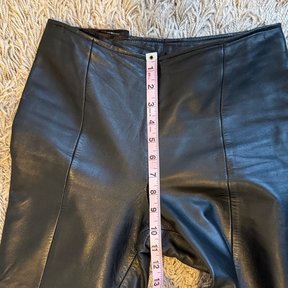 Cache Genuine Leather Pants — Size 2 — Black - Picture 7 of 7